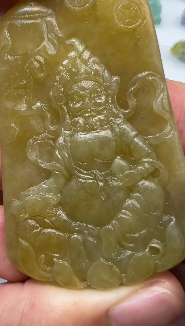 定制翡翠未镶嵌黄财神