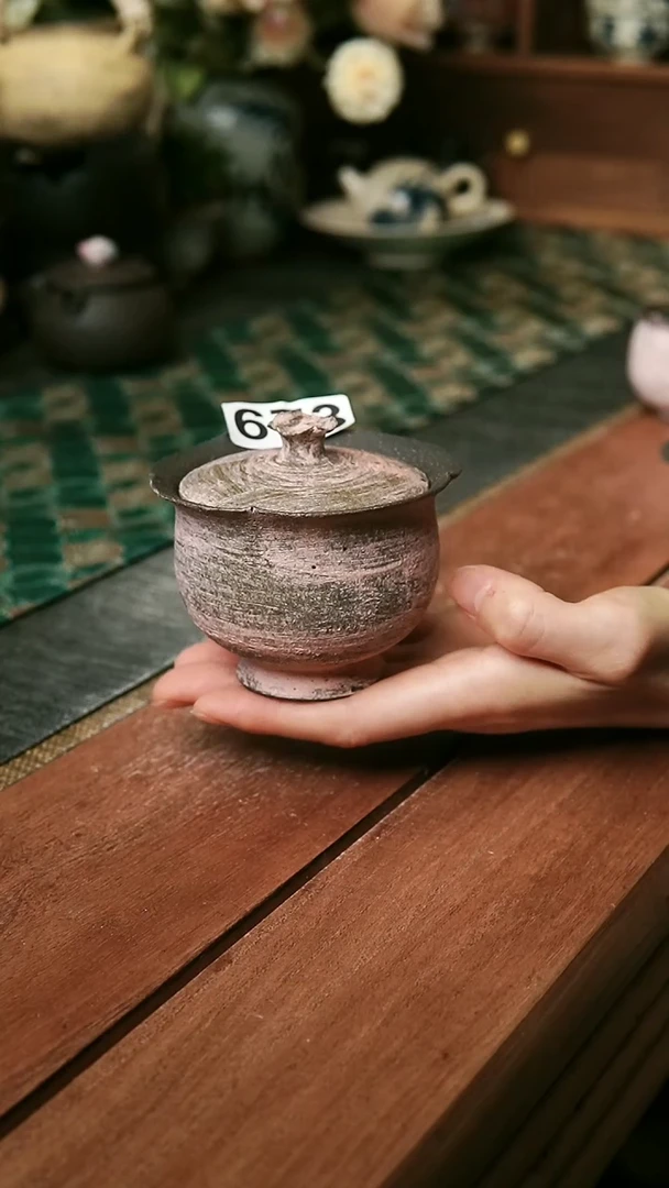 紫砂化妆土系列-150毫茶盖碗