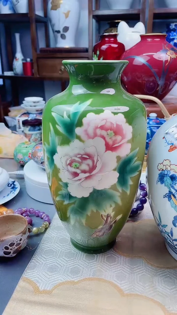 【闪购商品】盘日产七宝花瓶保真一个