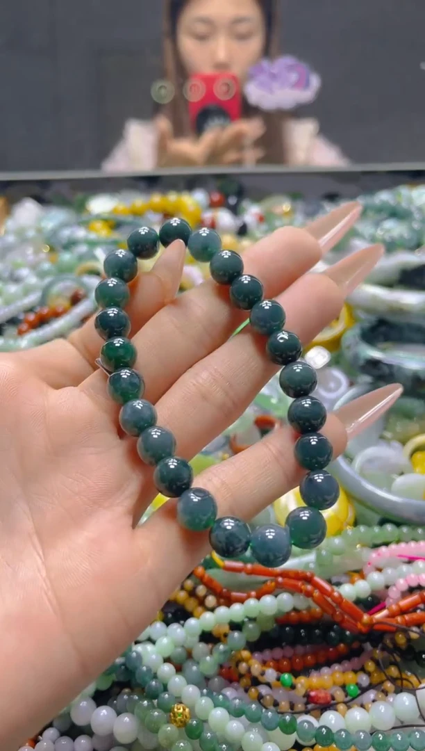 颈饰未镶嵌翡翠7MM