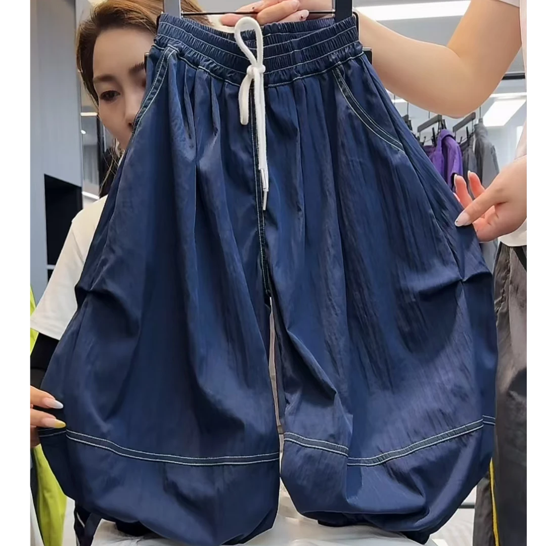 吾2025【Y】5月15日 儿童男童女童藏青色薄款奶奶裤5309-