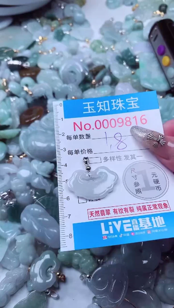 翡翠未镶嵌吊坠(不含链)9816