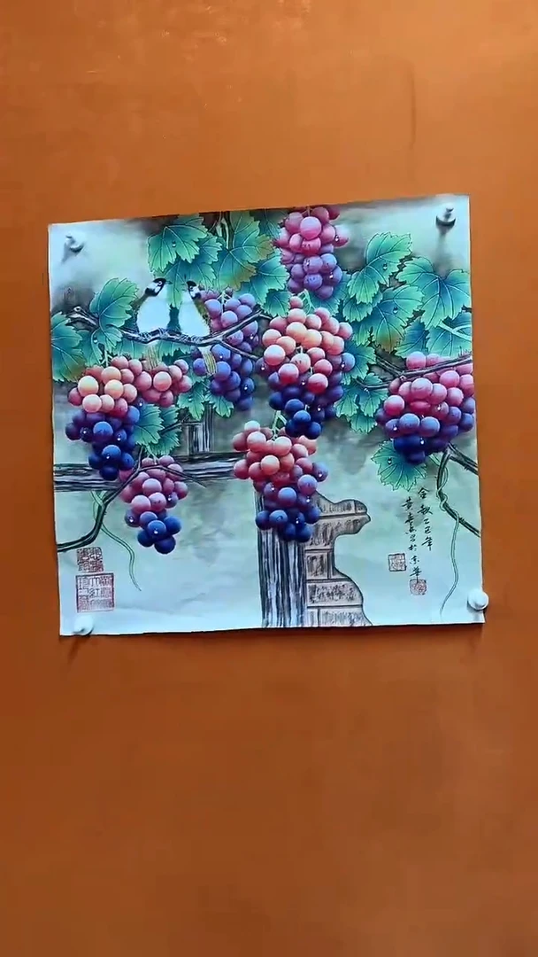 国画16黄春香老师工笔花鸟4平尺