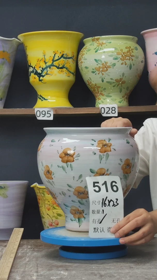 摆件景德镇陶瓷花盆默认微瑕516