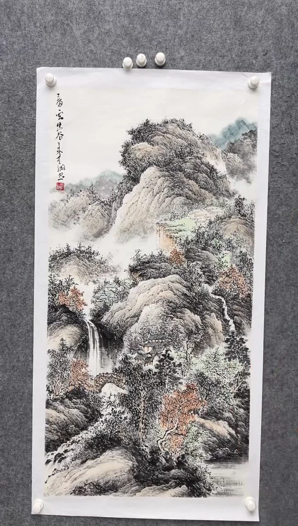 国画李纲-8平尺-国画作品-金