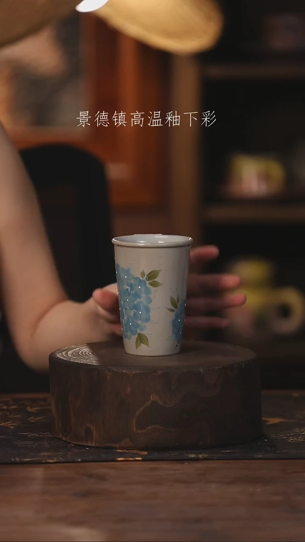 陶瓷景德镇高温釉下手绘陶瓷488