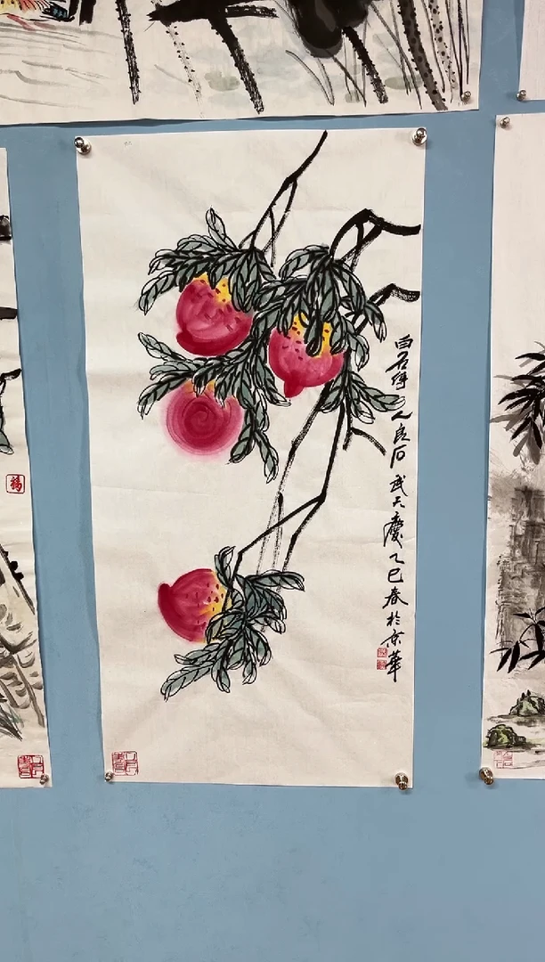 【闪购商品】国画武天庆寿桃图