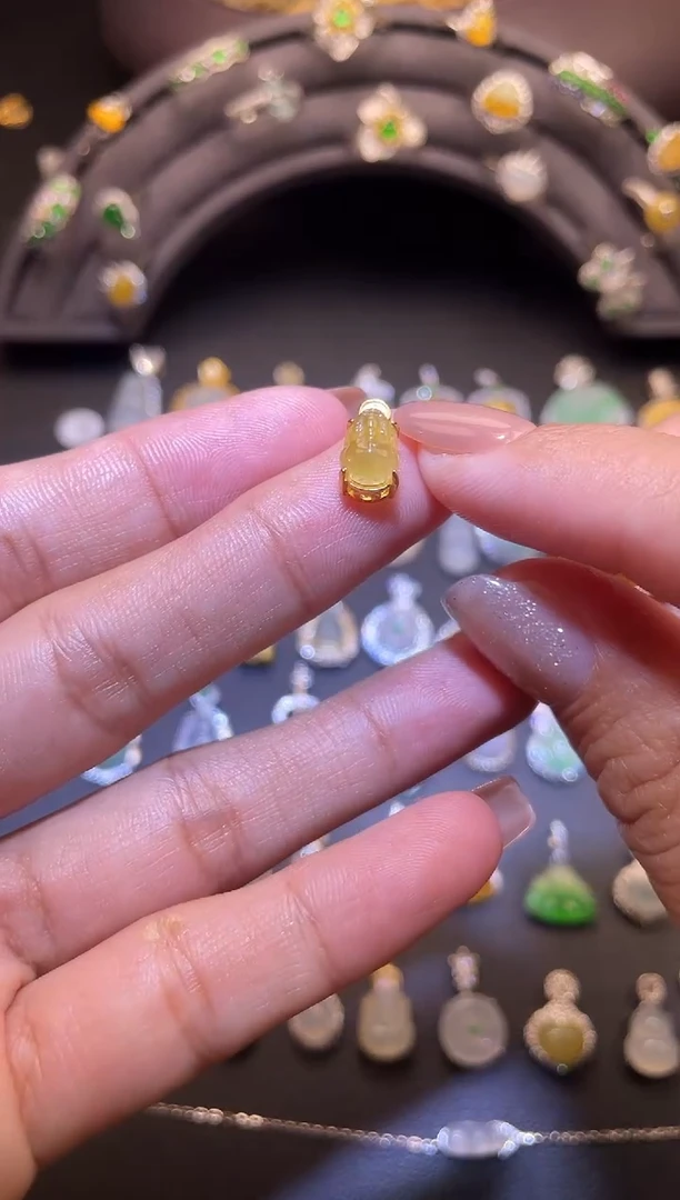 吊坠(不含链)银S925镶嵌翡翠1