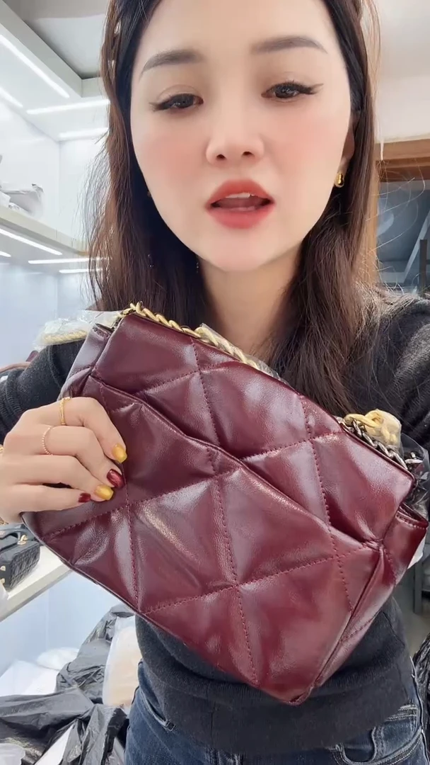 山羊皮（革）珊瑚店清斜挎包真皮包时尚百搭包包