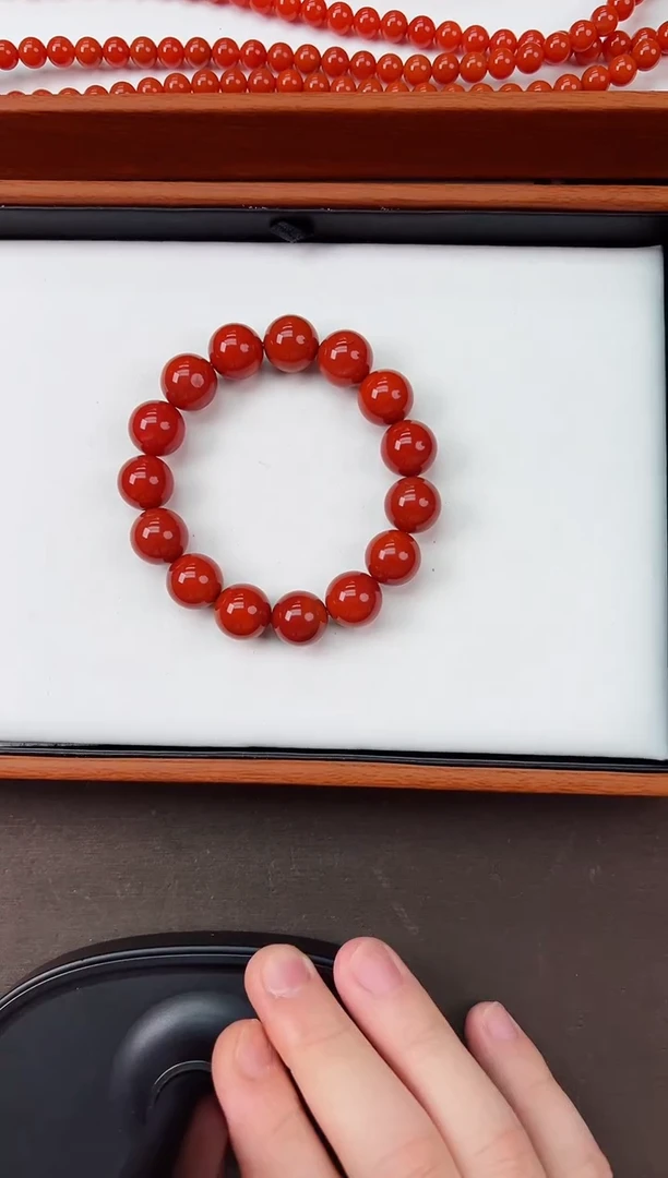 【闪购商品】南红玛瑙手串未镶嵌保山阿东寨高品手串13+