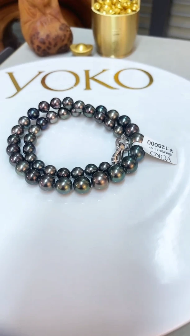 银S925镶嵌颈饰海水珍珠8-11mm