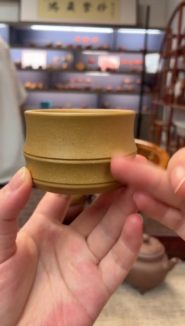 茶壶紫砂黄金段 竹节杯