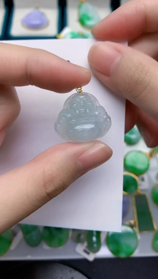 【闪购商品】翡翠颈饰18K金镶嵌0000000001