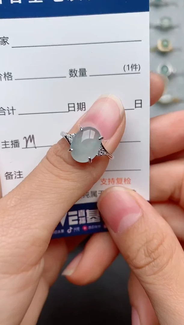 【闪购商品】翡翠戒指银S925镶嵌...........
