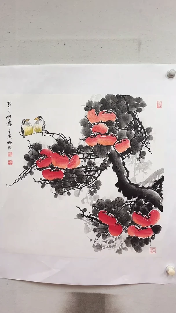 国画事事如意/4尺斗方托底/雷畅胜