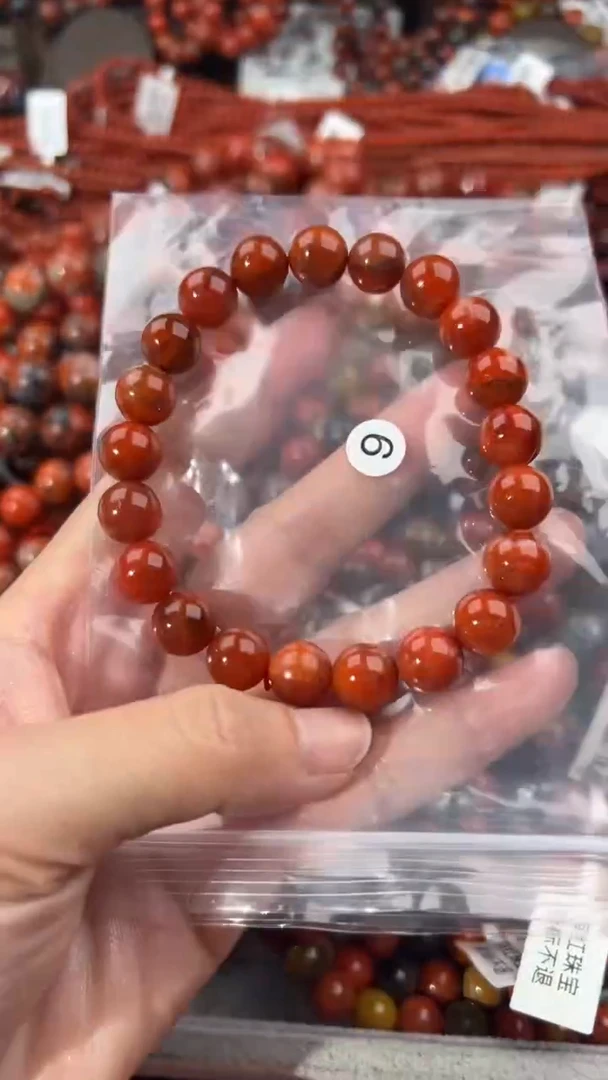 南红玛瑙手串未镶嵌10+
