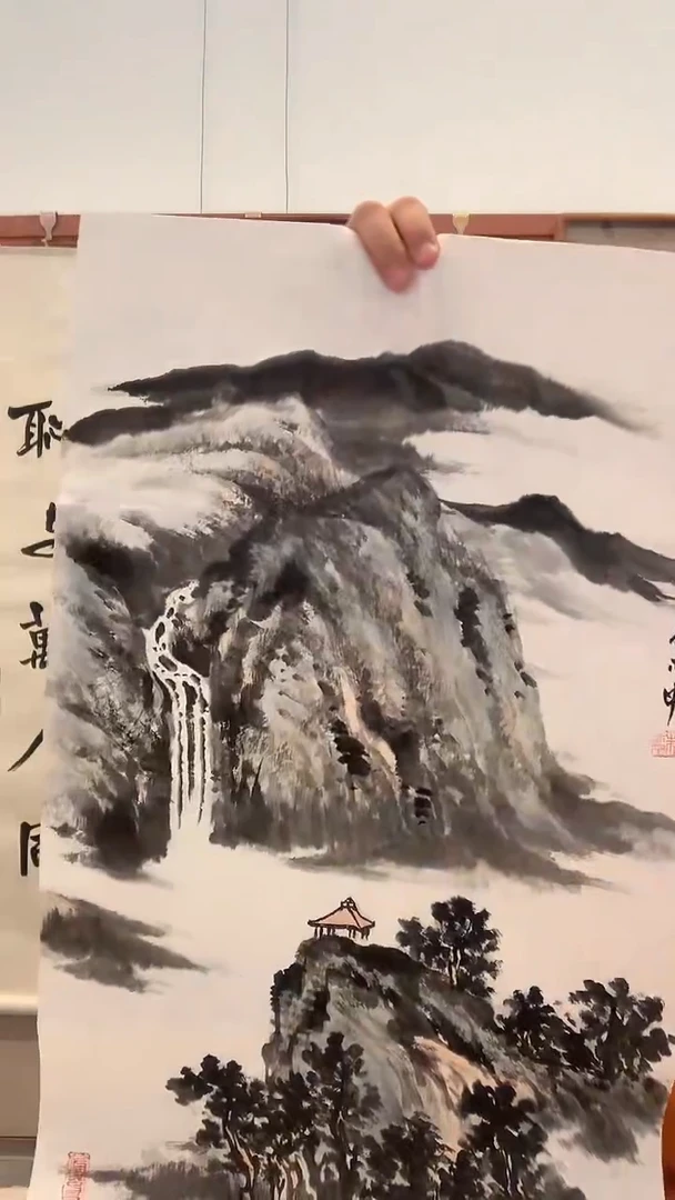 国画J朱老师国画作品一件