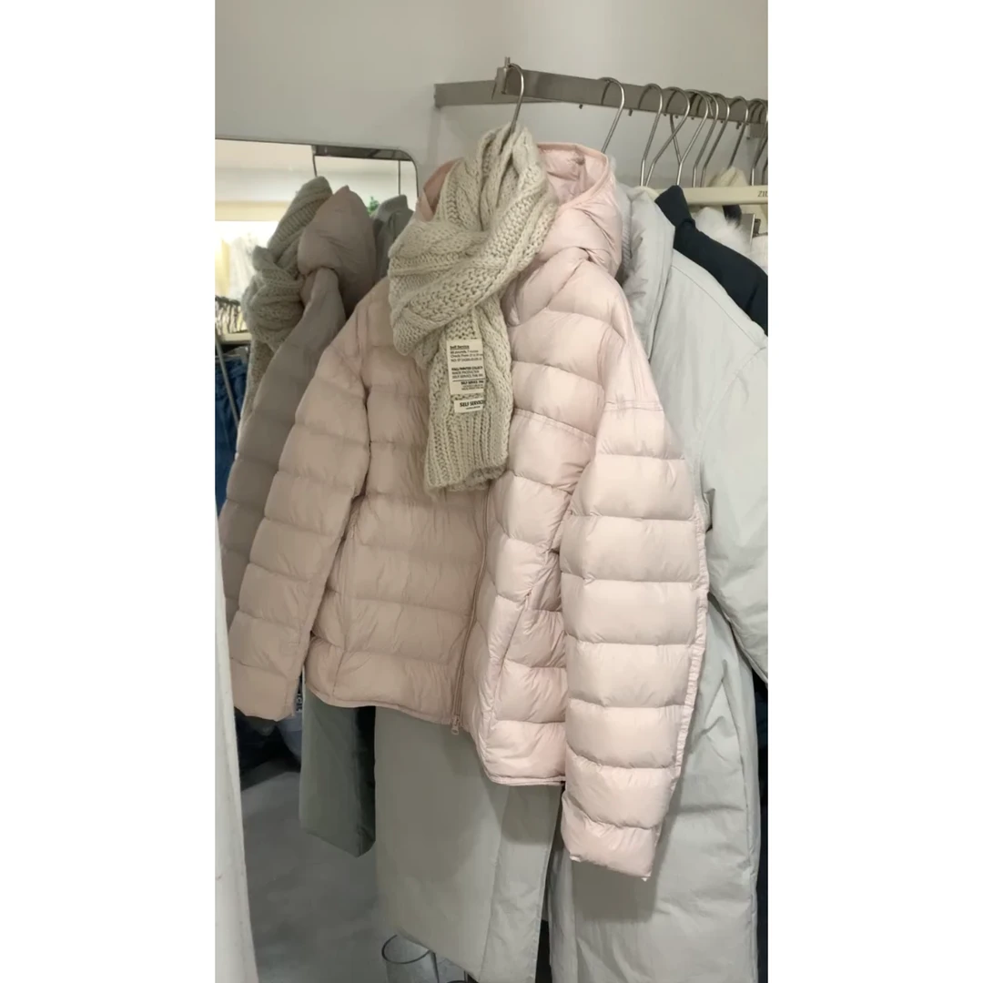 INS CEC新款韩系少女感连帽排骨棉服秋冬保暖百搭外套潮流穿搭