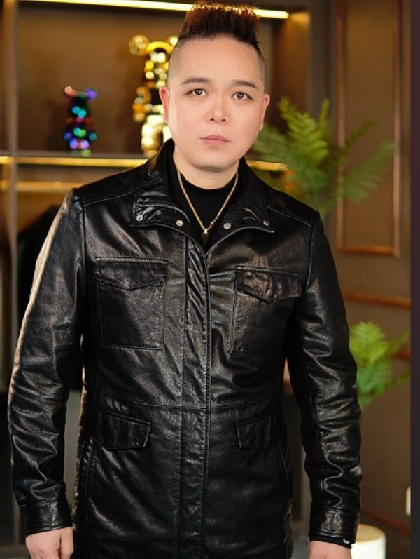 【刘老板专属】2506海宁头层油蜡真皮皮衣休闲百搭男士翻领牛皮外套