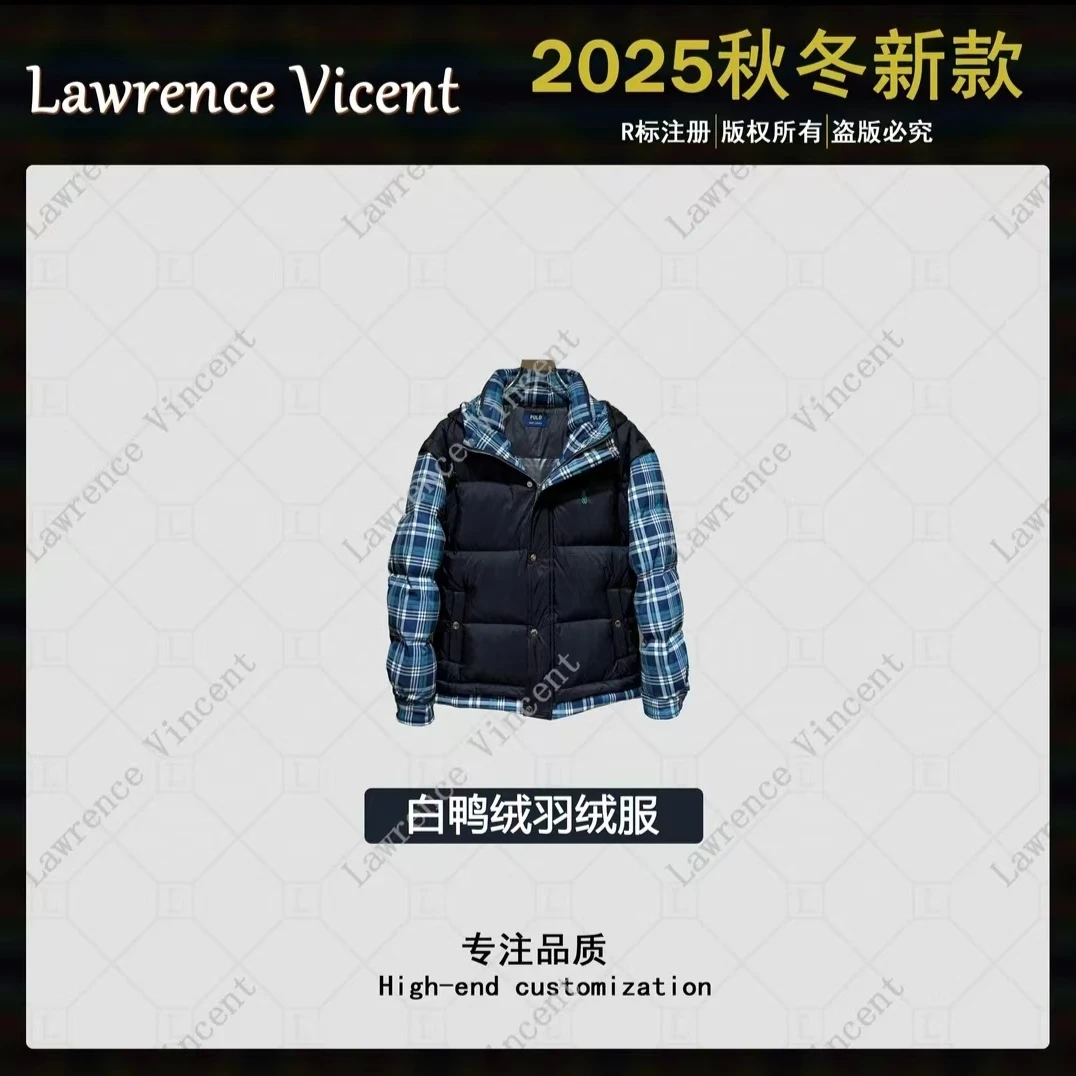 君君专属 2024冬季新款新国标白鸭绒假两件百搭羽绒服001