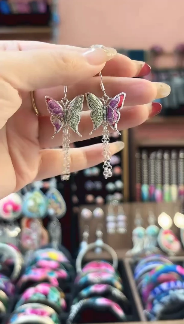 织绣艺枝独绣手工饰品65