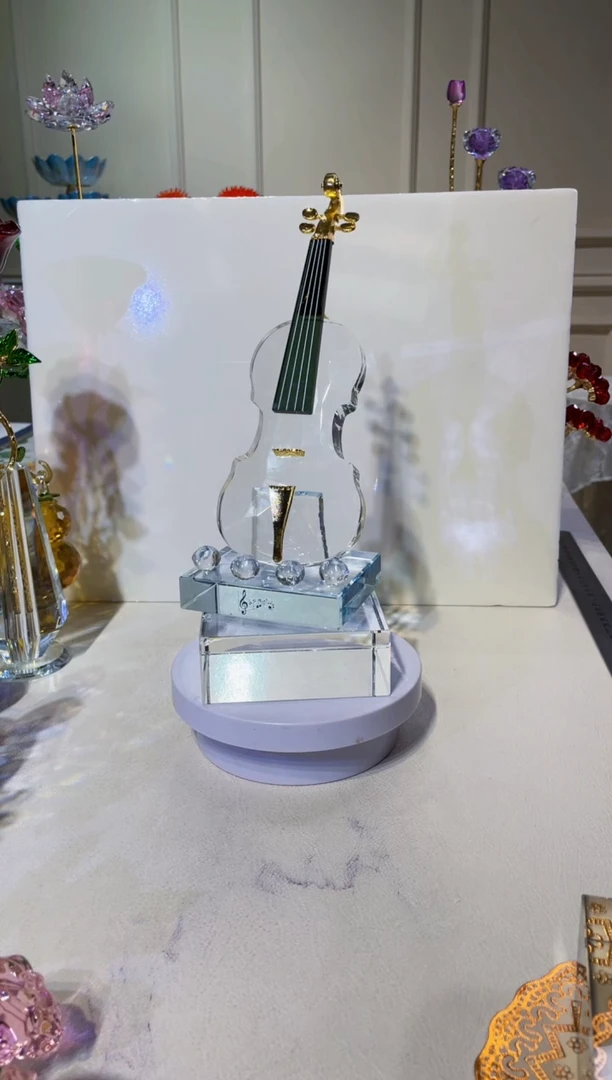 手工艺品琉璃小提琴