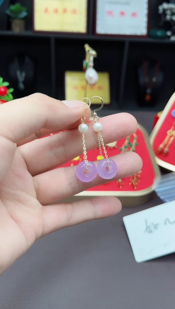 【闪购商品】玛瑙/玉髓耳钉银S925镶嵌715000