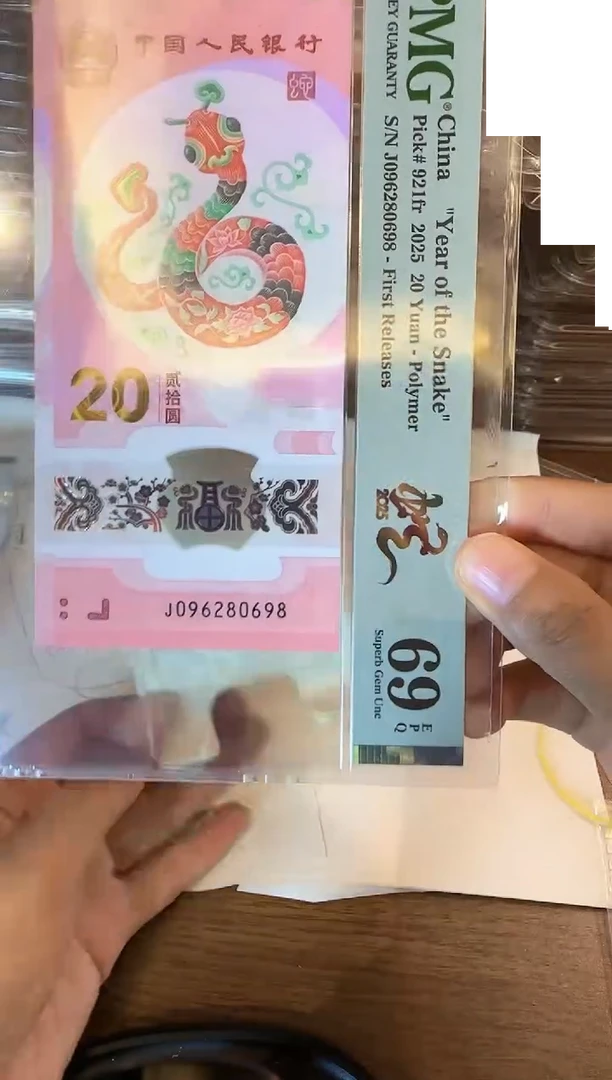 塑料2025蛇钞PMG单张啊啊啊啊啊