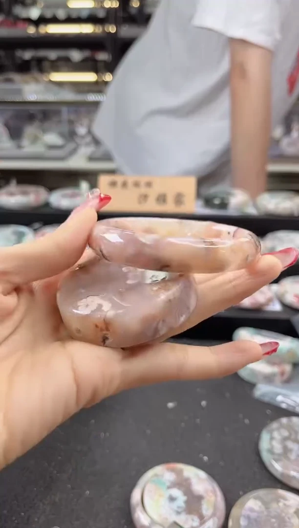 未镶嵌手镯石英质玉56-57圈口 （赠品镯心）3910098