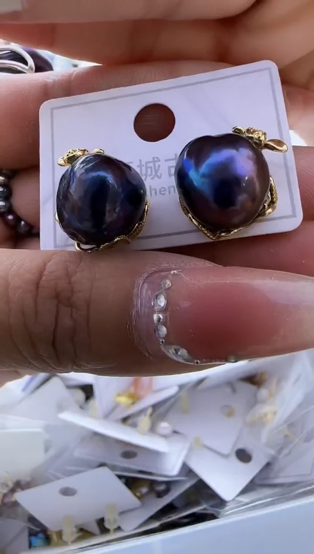 【闪购商品】淡水珍珠耳饰银S925镶嵌680多样性发货  发其一