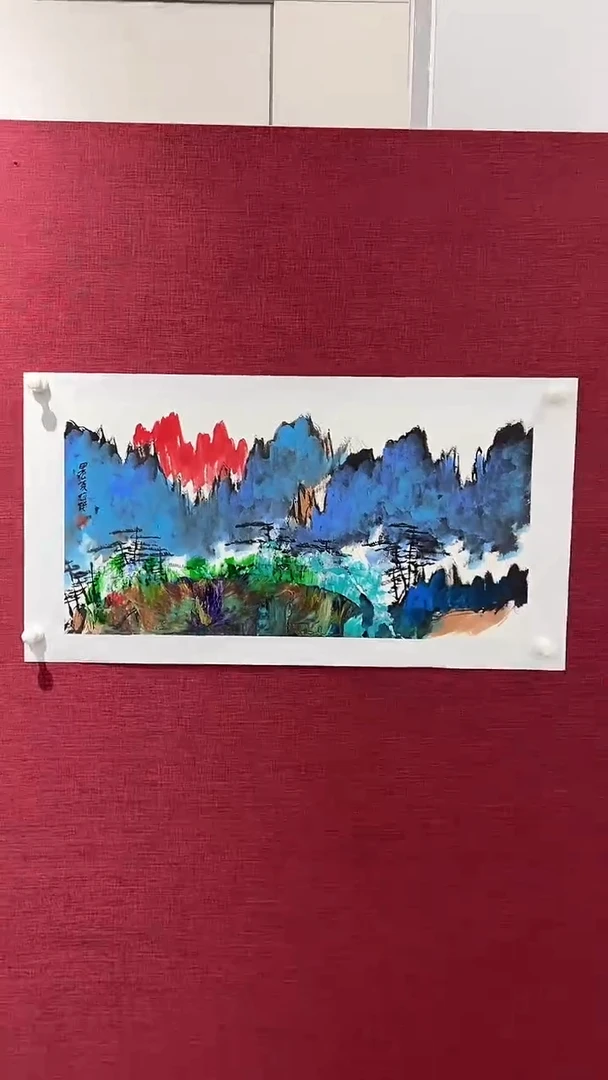 国画赵燮绘画2pc抽象山水