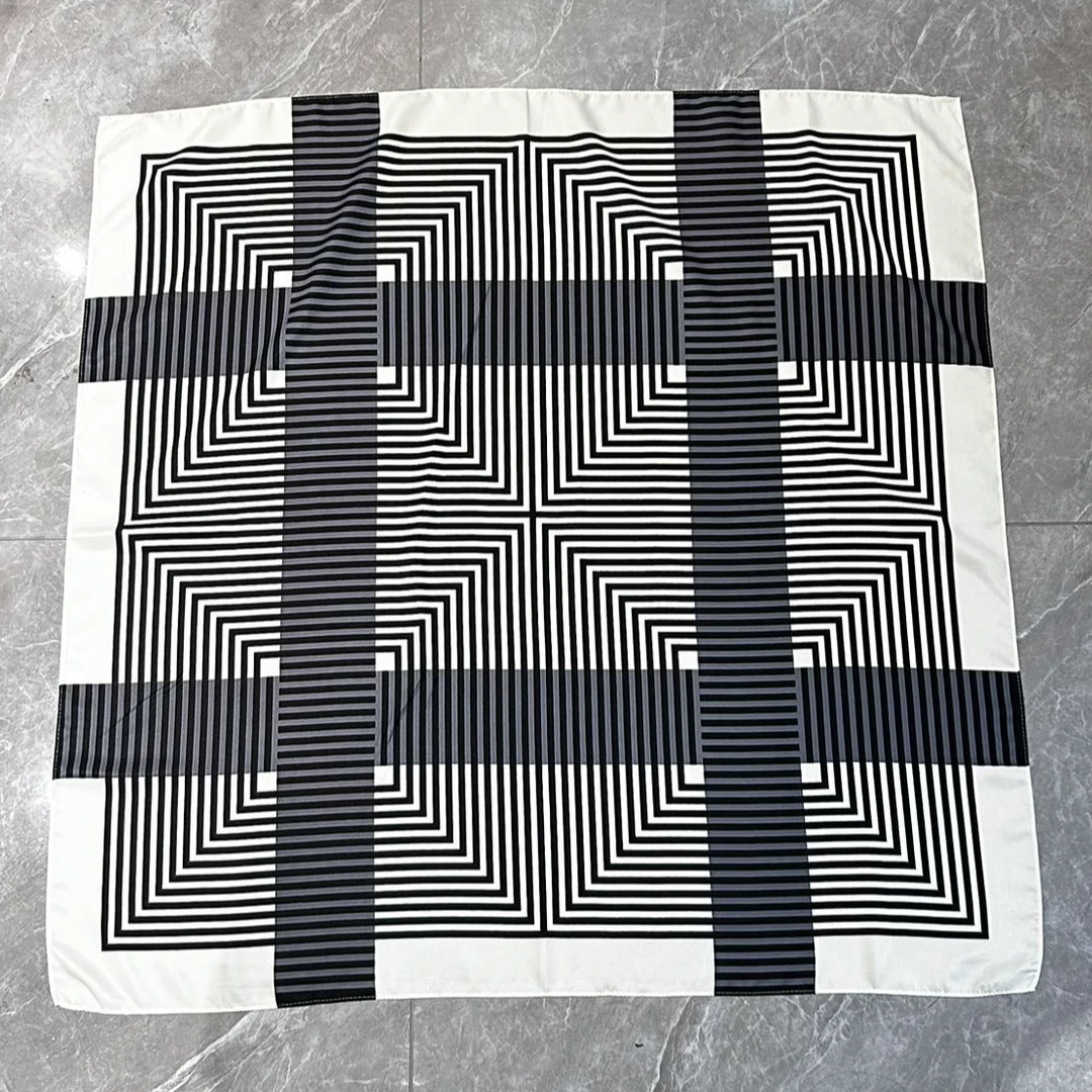 （九宫格）斜纹围巾85*85左右方巾