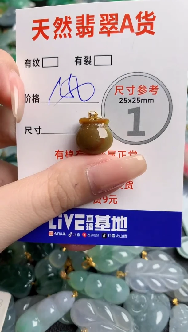 翡翠18K金镶嵌颈饰0564604666