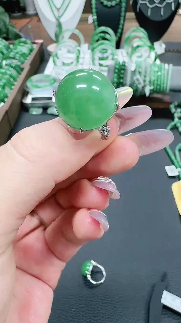 未镶嵌1石英质玉（非洲翠）/1748