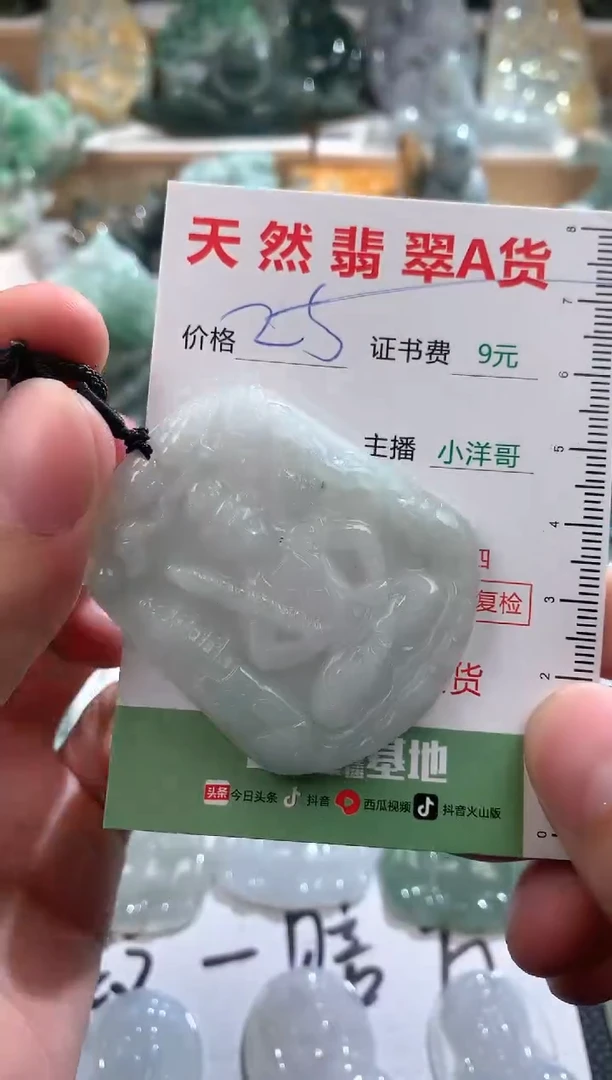 翡翠未镶嵌吊坠(不含链)1