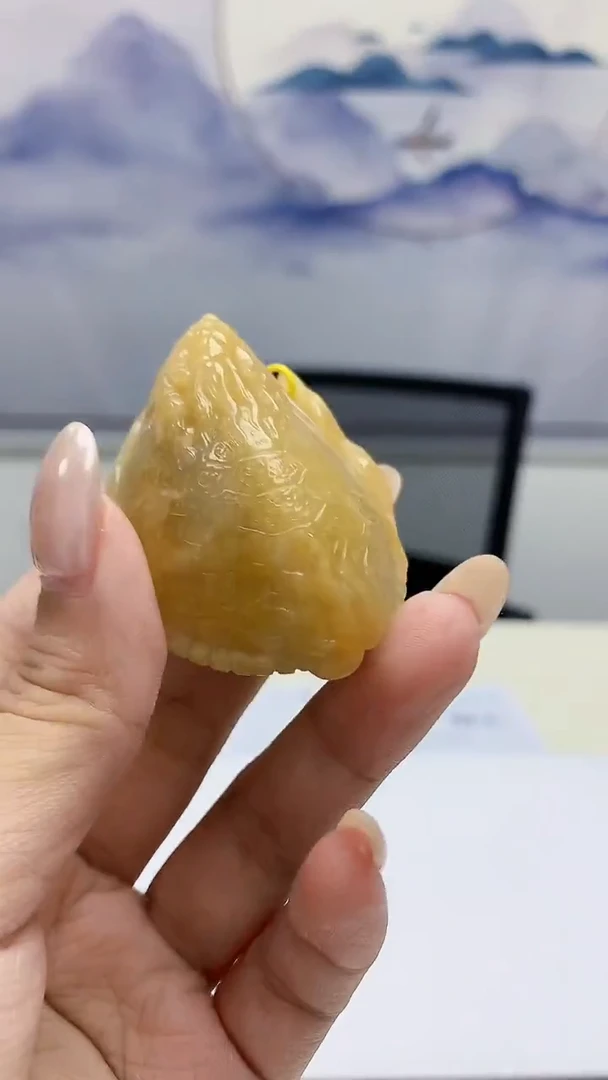 未镶嵌定制翡翠4868xx-毛货挂件48