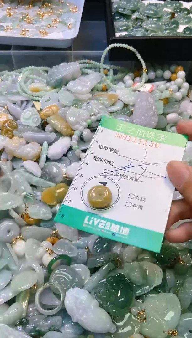 翡翠未镶嵌颈饰闪购011136多样性发其一