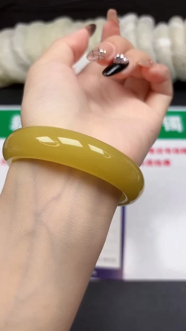 和田玉手镯未镶嵌239-7-58