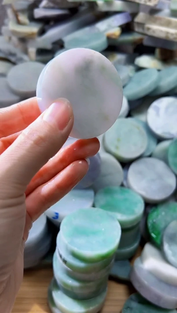 裸石翡翠天然翡翠A货玉 南 342