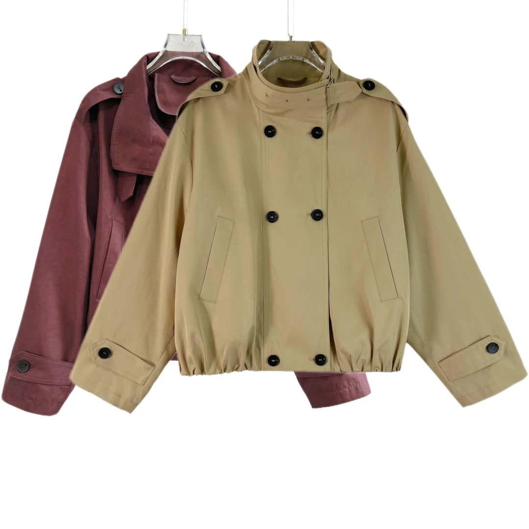 【洪臻】2024秋季新款通勤轻薄款风衣外套D950