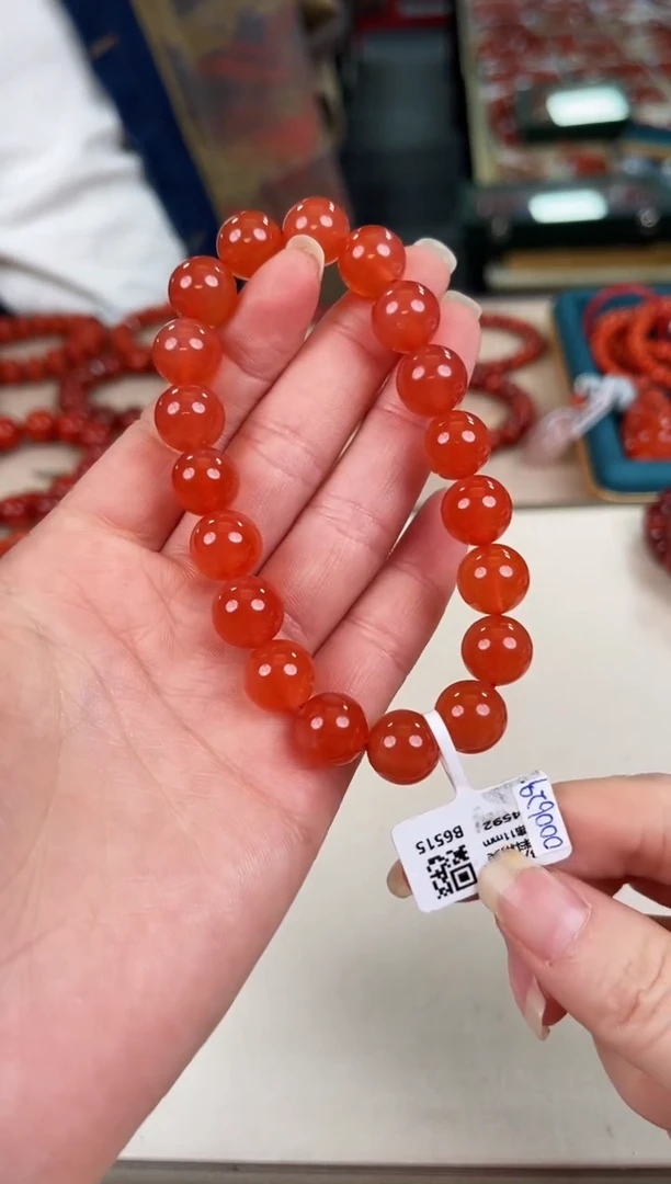 未镶嵌冰红手串11+南红玛瑙（多样式发其一）