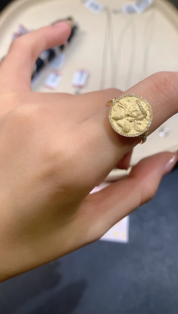 18K金镶嵌戒指钻石戒指A245|2980