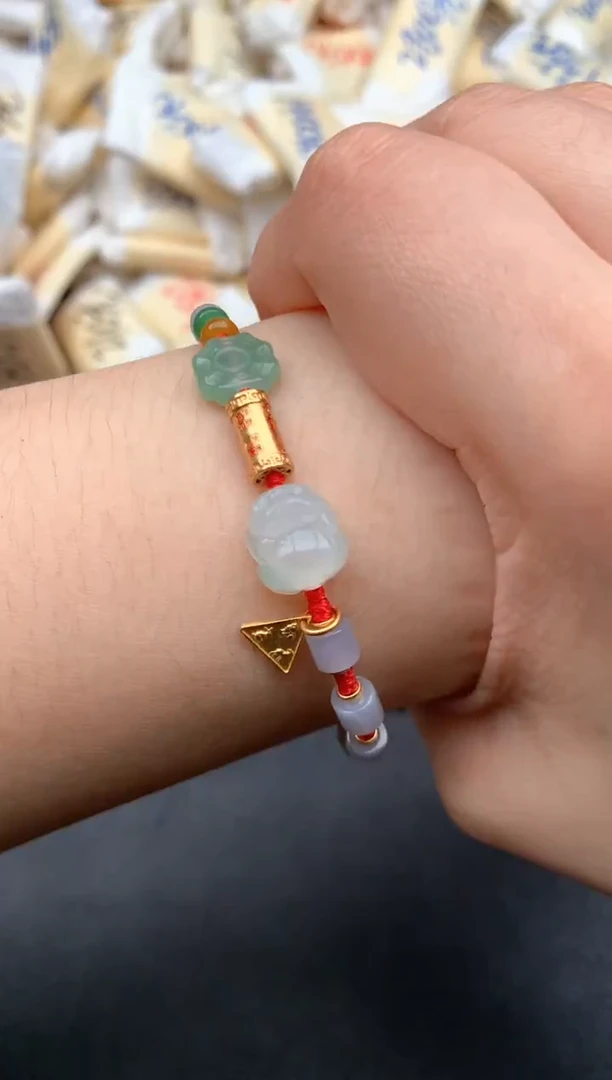 银S925镶嵌挂件翡翠备注手围生肖，14-18手围默认16多样性发1个