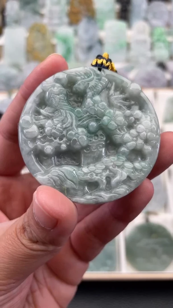 颈饰未镶嵌翡翠天然缅甸翡翠A货574