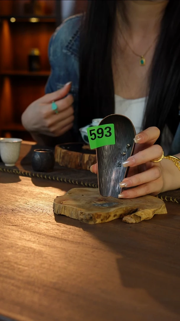 纯铜鎏银茶则...593