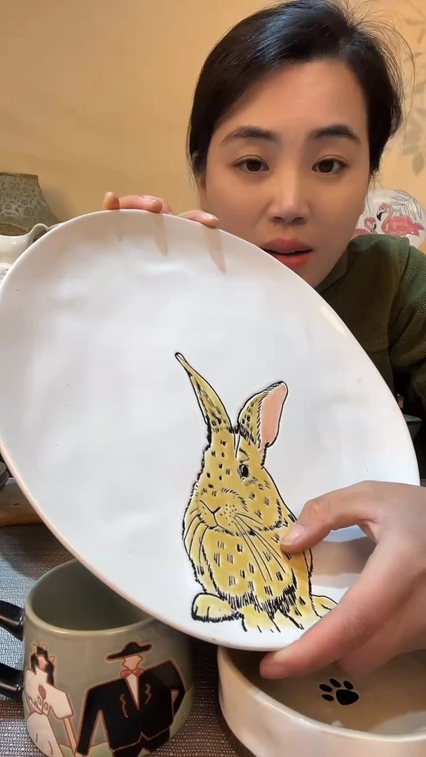 【闪购商品】瓷片瑕疵比较多 11英寸盘 介意勿拍