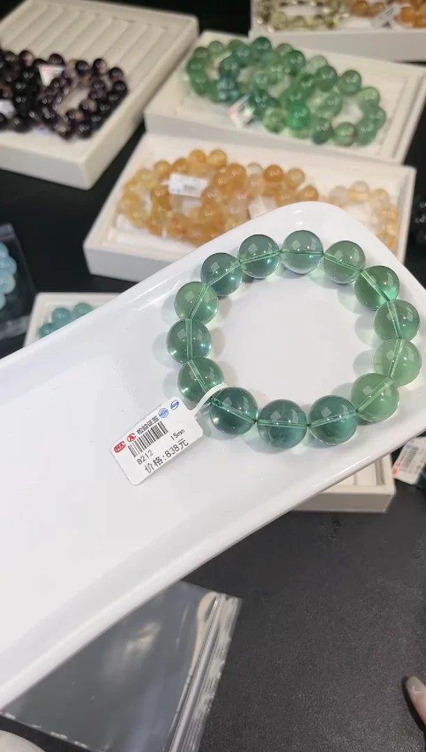 手链未镶嵌萤石多样性发一绿萤石15mm