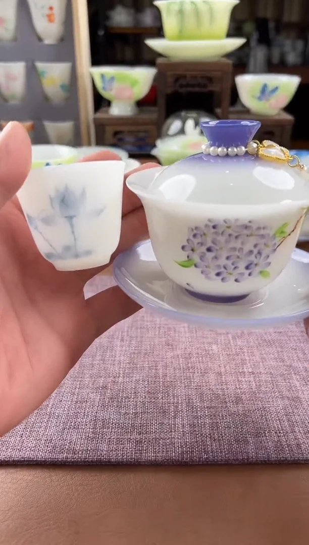 其他陶琼*?璞玉手绘茶具产品