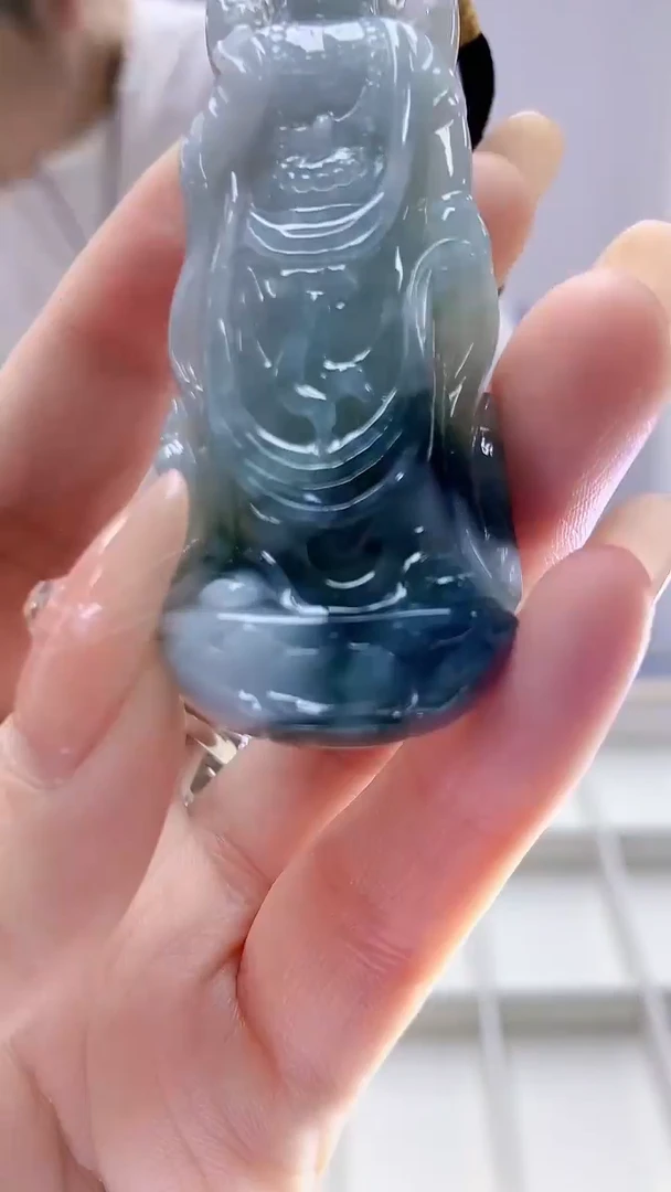 未镶嵌定制翡翠5028DD-毛货挂件128