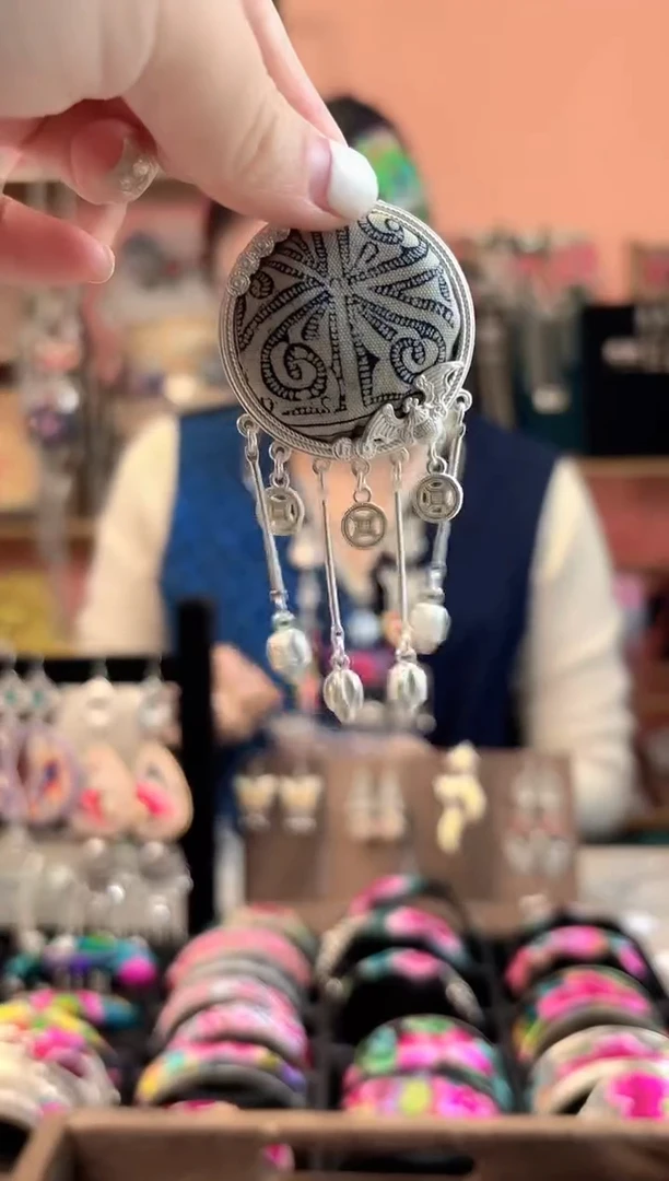 织绣艺枝独绣手工饰品228